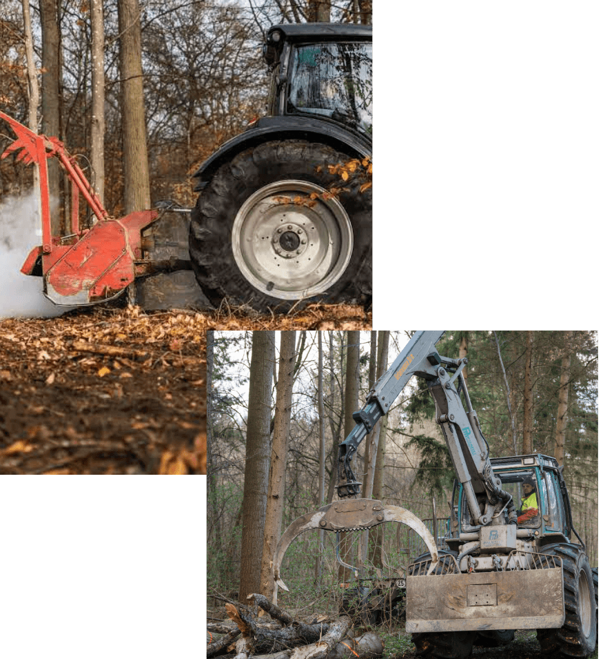 Landschaftspflege mit Spezialtechnik